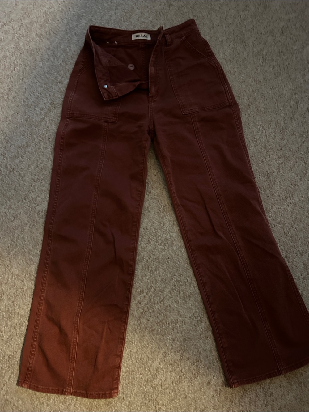 ROLLA'S Rust Brown Utility Pants - Picture 2 of 5